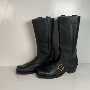 1970s Durango Harness Motorcycle Boots 10 D USA Made Biker Buckle